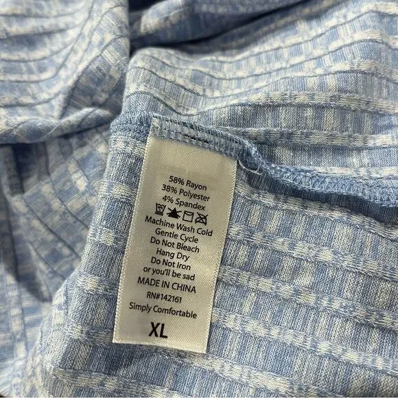 LuLaRoe Joy baby blue open sleeveless duster / sleeveless long cardigan - Picture 4 of 10